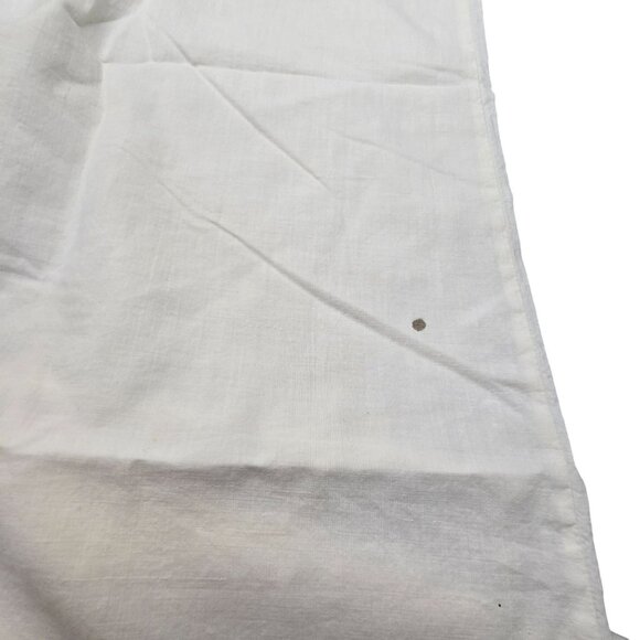 Vintage White Cotton & Crochet Lace Pillowcases Set of 2 READ CM2107 - Picture 9 of 9